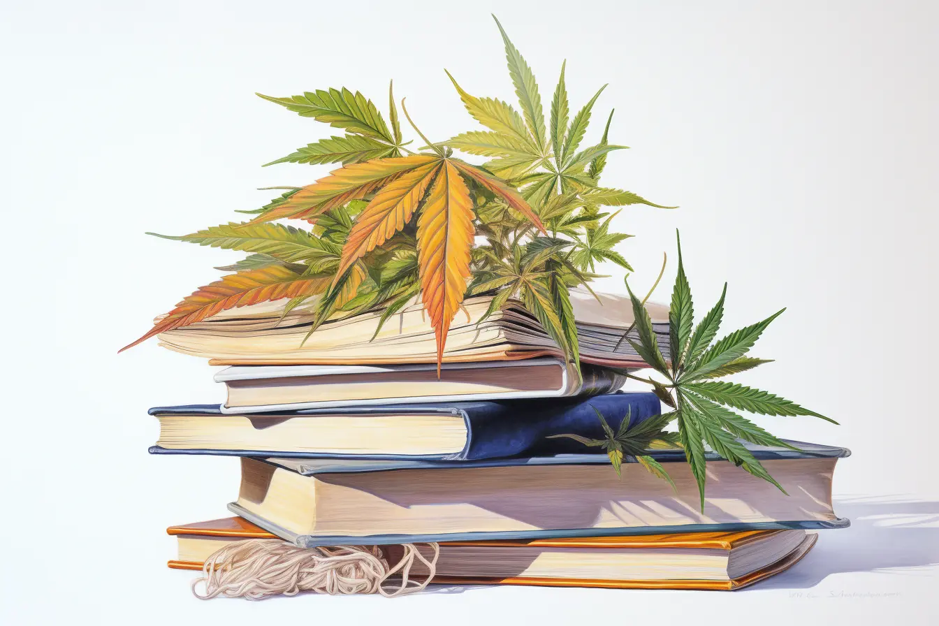 Die Pflanze, die viele Namen kennt, ist Cannabis. Sie macht das Lesen von farbigen Büchern reizvoller, wenn sie diese verziert.